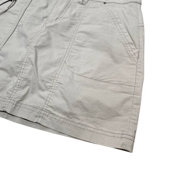 Title Nine Skort Women's 4 Beige Slash Pockets Ripstop Active Hiking Outdoor - Picture 2 of 6